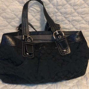 Black coach purse